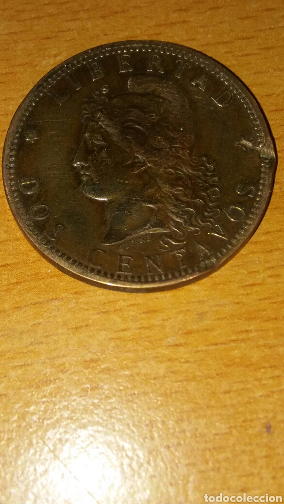 Monedas antiguas de Am&eacute;rica: Moneda argentina 2 centavo 1884 - Foto 1