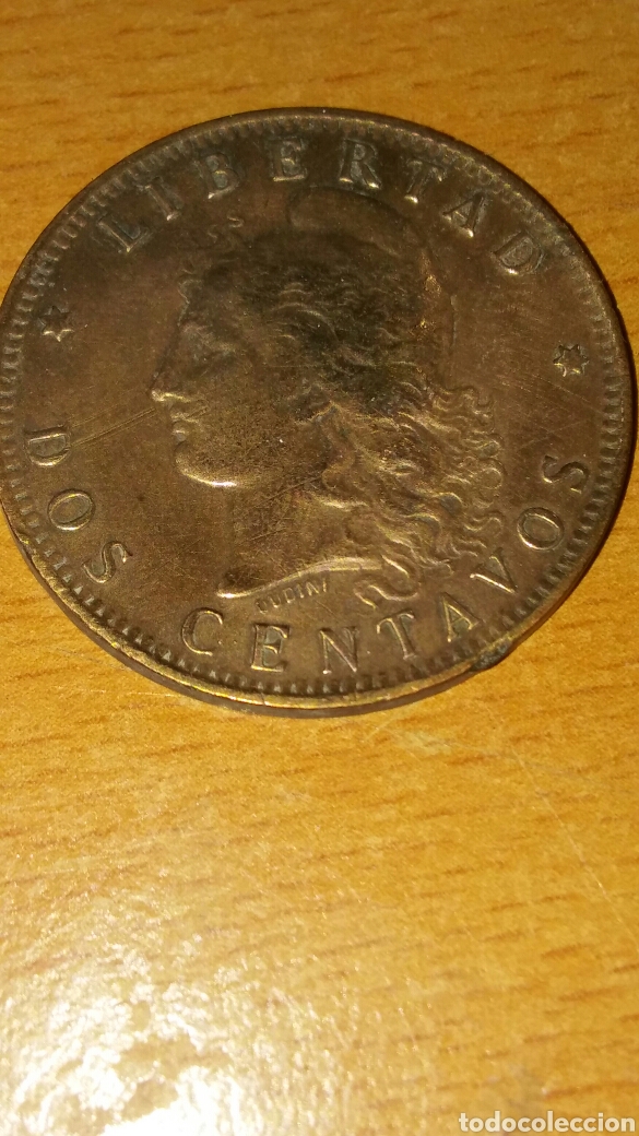 Monedas antiguas de Am&eacute;rica: Moneda argentina 2 centavo 1893 - Foto 1