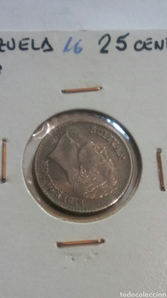 Monedas antiguas de Am&eacute;rica: Moneda Venezuela 25c. 1978 - Foto 1
