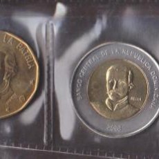 Monedas antiguas de América: MONEDAS EXTRANJERAS - REPUBLICA DOMINICANA - 4 VALORES - 1-5-10 Y 25 PESOS 2008 - KM-80.2-89-106-7. Lote 112699135