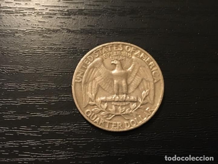 Monedas antiguas de Am&eacute;rica: Moneda quarter dollar USA 1966 - Foto 2