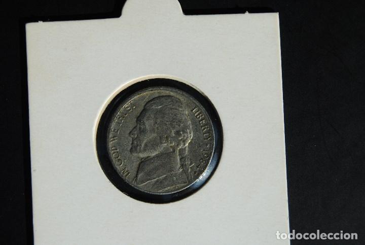 Monedas antiguas de Am&eacute;rica: cinco c&eacute;ntimos EEUU, Jefferson, a&ntilde;o 1984 - Foto 1
