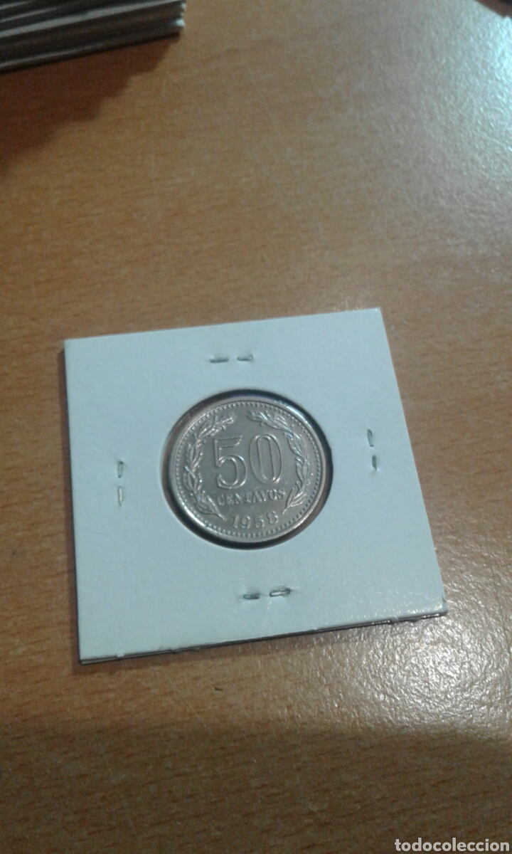 Monedas antiguas de Am&eacute;rica: Argentina 50 centavos 1958 - Foto 2