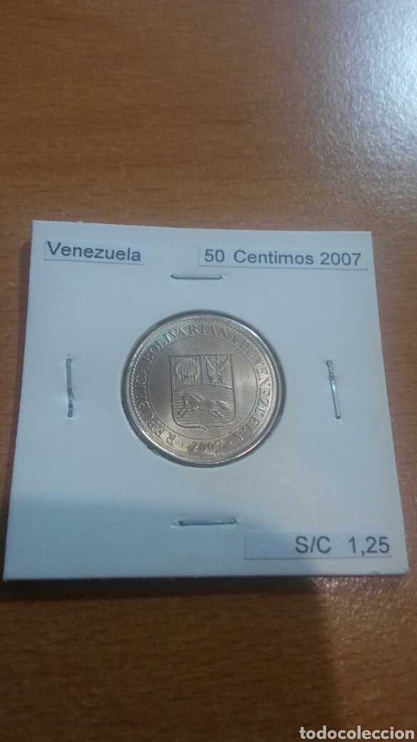 Monedas antiguas de Am&eacute;rica: Venezuela 50 c&eacute;ntimos 2007 sc - Foto 1