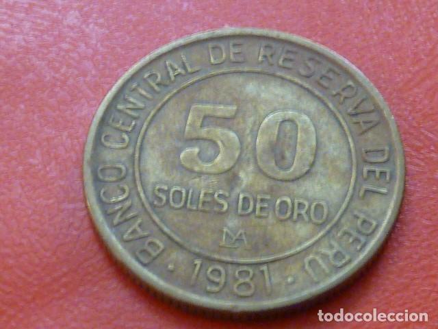 Monedas antiguas de Am&eacute;rica: 50 soles de oro de 1981 de Peru - Foto 2