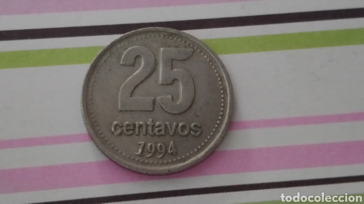 Monedas antiguas de Am&eacute;rica: ARGENTINA 25 centavos 1994 - Foto 2