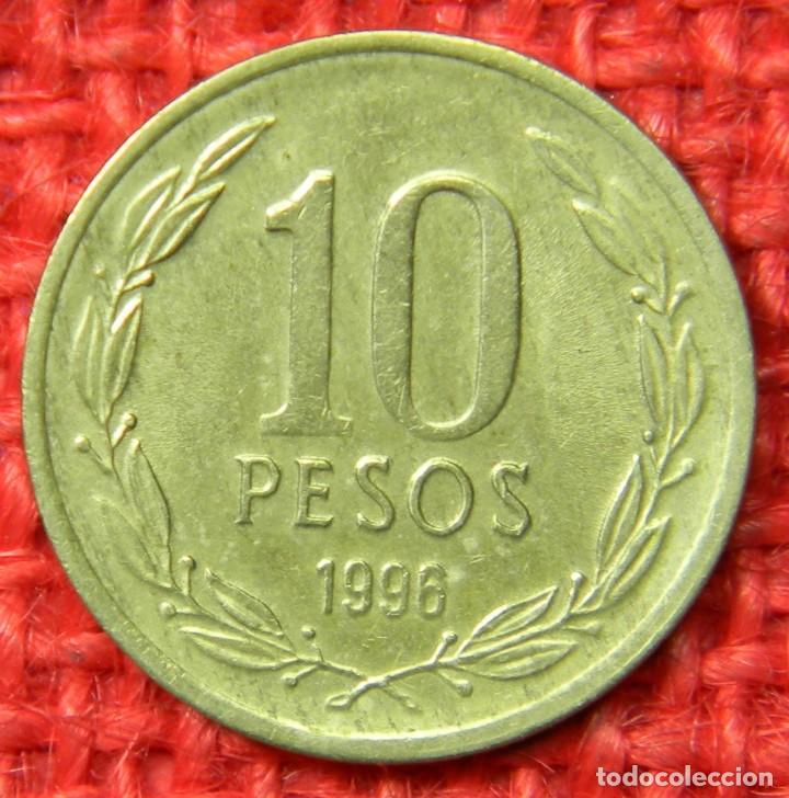Monedas antiguas de Am&eacute;rica: Chile - 10 pesos - 1996 - Foto 3