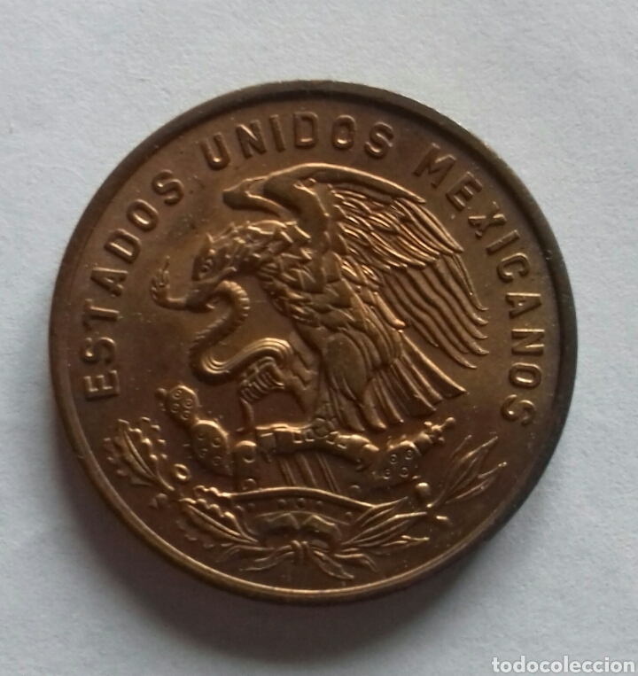 Monedas antiguas de Am&eacute;rica: Mexico. Moneda de 20 centavos de 1964. - Foto 2