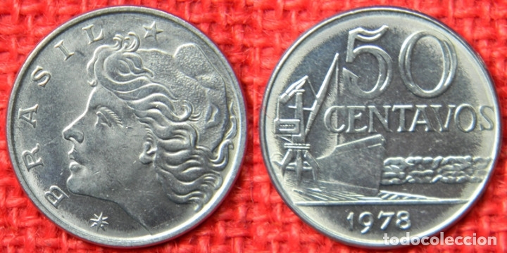 Monedas antiguas de Am&eacute;rica: Brasil - 50 centavos 1978 - Foto 1
