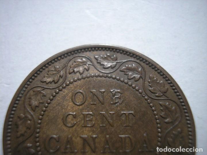 Monedas antiguas de Am&eacute;rica: 1 centavo de Canad&aacute; 1913 - Foto 5