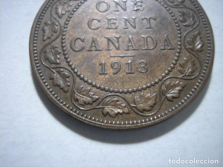 Monedas antiguas de Am&eacute;rica: 1 centavo de Canad&aacute; 1913 - Foto 6