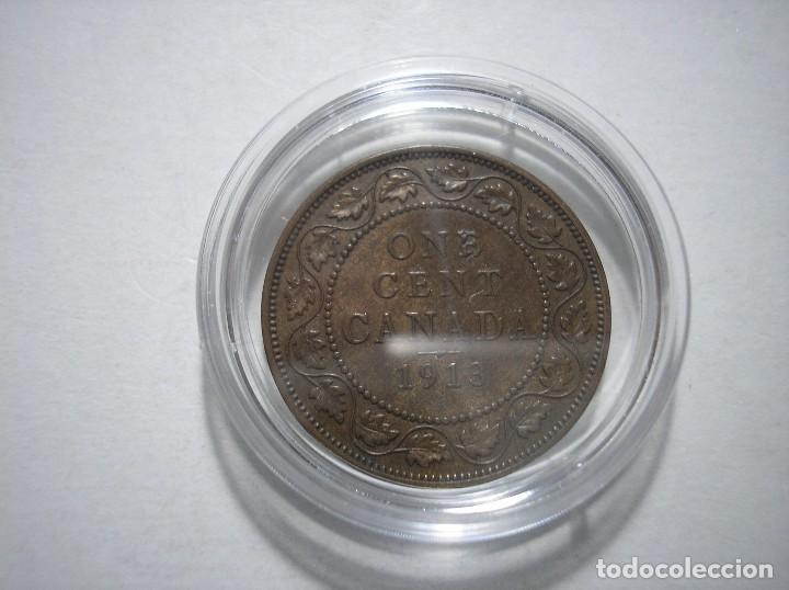 Monedas antiguas de Am&eacute;rica: 1 centavo de Canad&aacute; 1913 - Foto 9