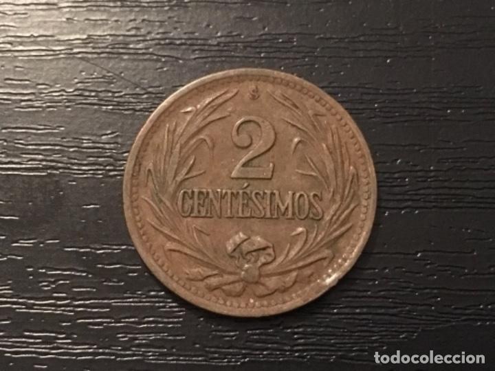Monedas antiguas de Am&eacute;rica: Moneda 2 cent&eacute;simos Uruguay 1948 - Foto 2