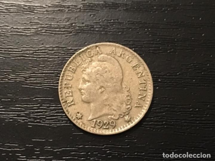 Monedas antiguas de Am&eacute;rica: Moneda 5 centavos Argentina 1929 - Foto 1