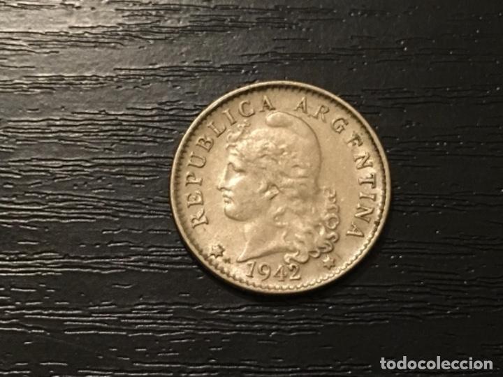 Monedas antiguas de Am&eacute;rica: Moneda 5 centavos Argentina 1942 - Foto 1