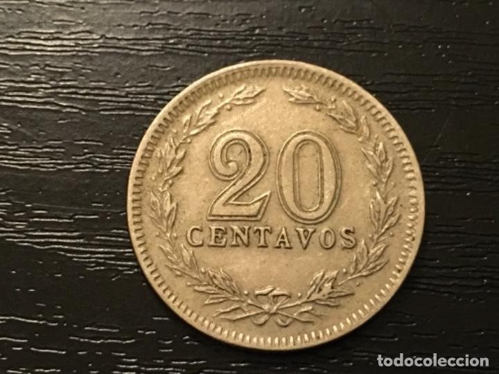 Monedas antiguas de Am&eacute;rica: Moneda 20 centavos Argentina 1924 - Foto 1