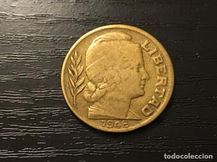 Monedas antiguas de Am&eacute;rica: Moneda 20 centavos Argentina 1948 - Foto 1