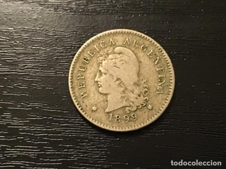 Monedas antiguas de Am&eacute;rica: Moneda 10 centavos Argentina 1899 - Foto 1
