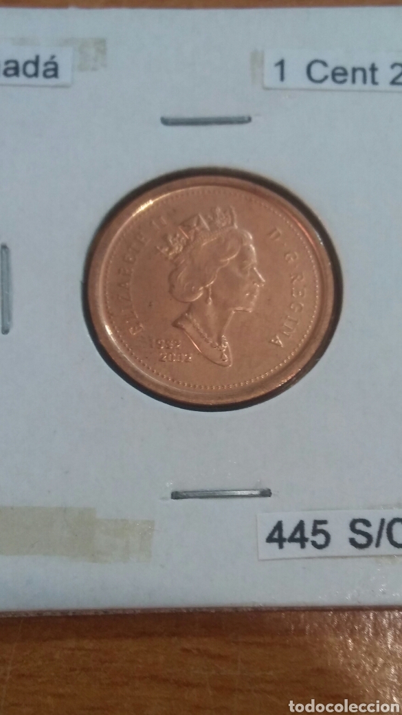 Monedas antiguas de Am&eacute;rica: Canada 1 cent 2002 sc km445 - Foto 1