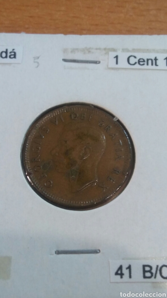 Monedas antiguas de Am&eacute;rica: Canada 1 cent 1950 ebc km41 - Foto 1