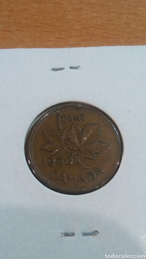 Monedas antiguas de Am&eacute;rica: Canada 1 cent 1950 ebc km41 - Foto 2