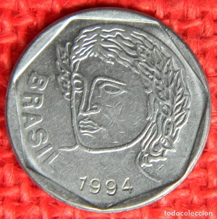 Monedas antiguas de Am&eacute;rica: Brasil - 25 centavos - 1994 - Foto 1