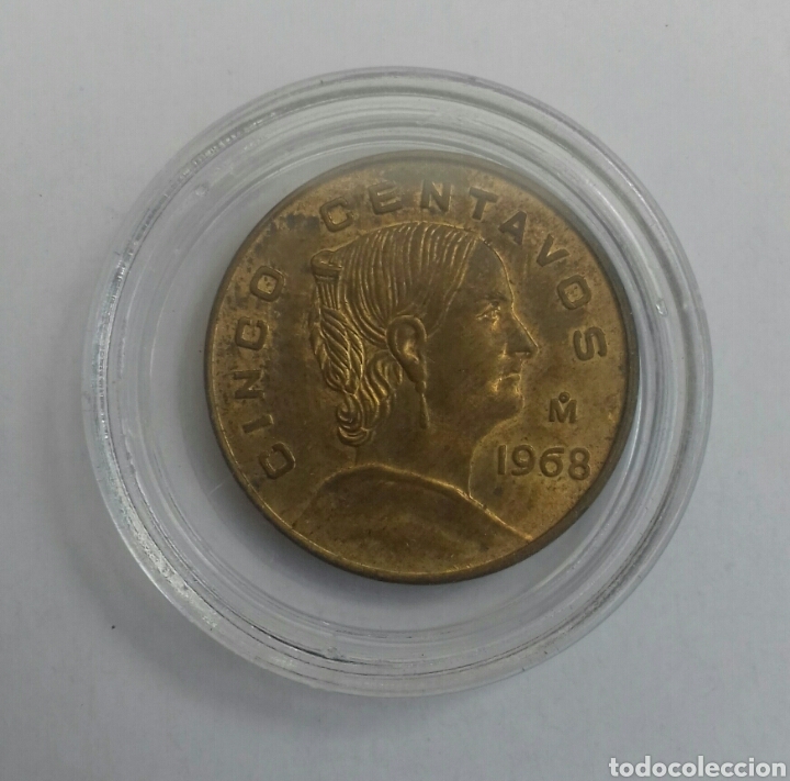 Monedas antiguas de Am&eacute;rica: M&eacute;xico. Cinco centavos 1968 - Foto 1