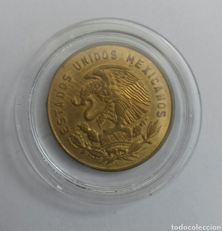 Monedas antiguas de Am&eacute;rica: M&eacute;xico. Cinco centavos 1968 - Foto 2