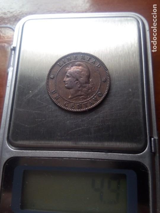 Monedas antiguas de Am&eacute;rica: Argentina 1 centavo de 1890 - Foto 3