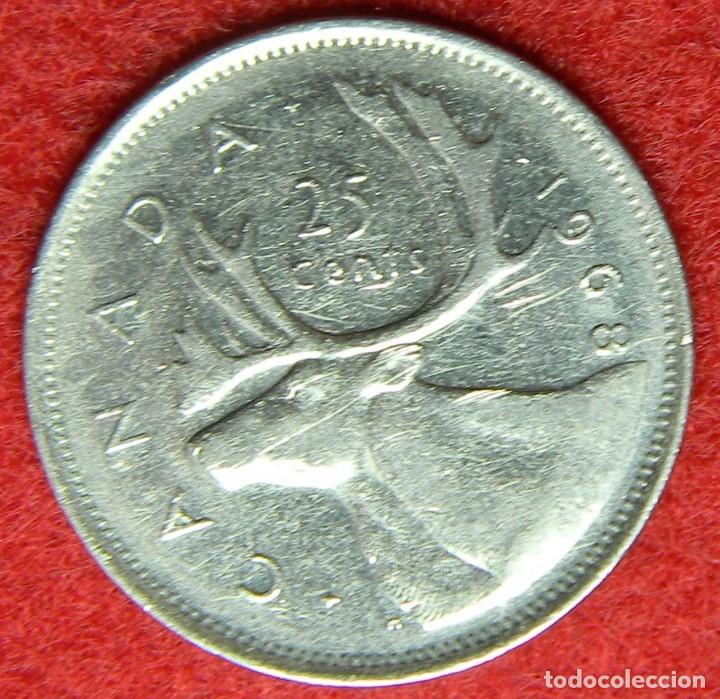 Monedas antiguas de Am&eacute;rica: Canada - 25 centavos - 1968 - Foto 1