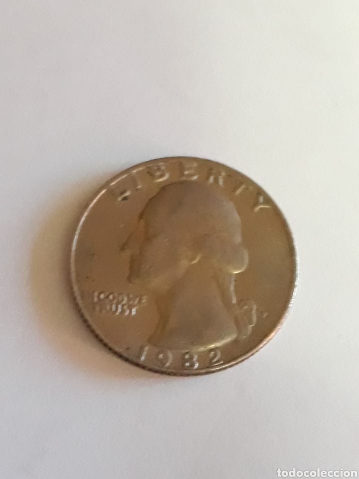 Monedas antiguas de Am&eacute;rica: 1 Moneda de EE.UU 1/4 de Dolar - Foto 2