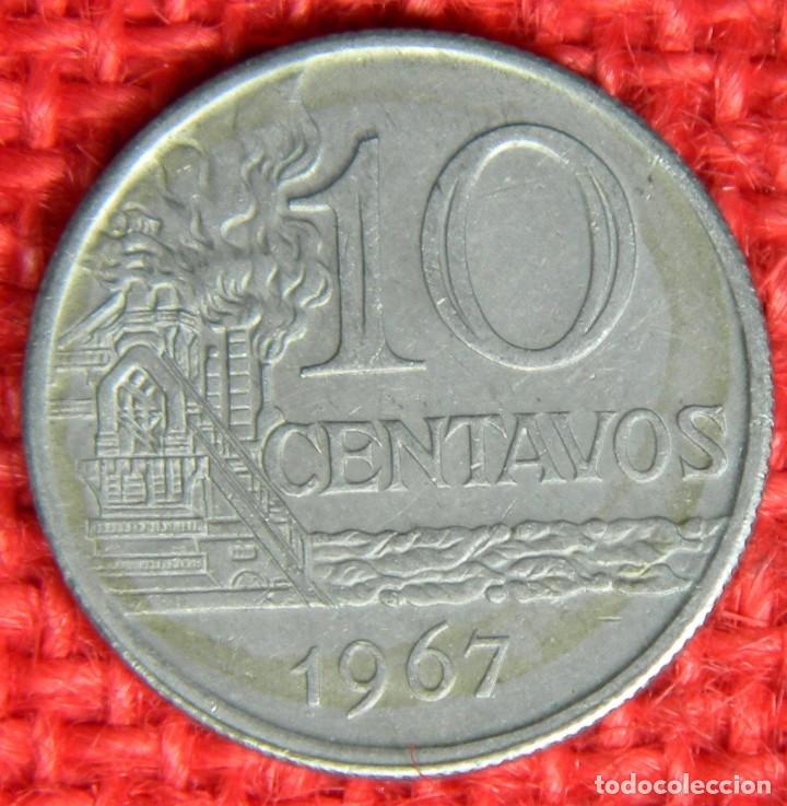 Monedas antiguas de Am&eacute;rica: Brasil - 10 Centavos - 1967 - Foto 2