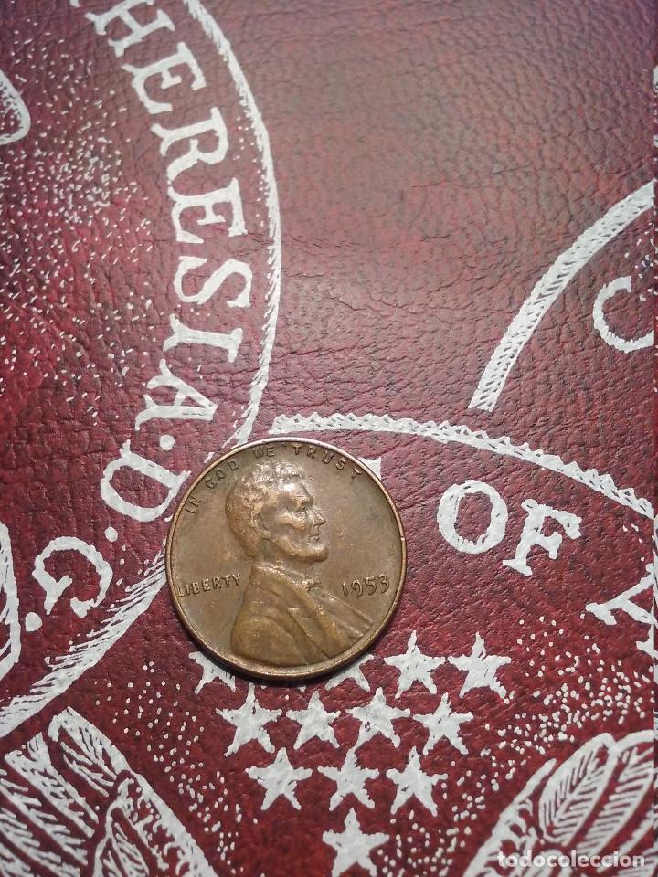 Monedas antiguas de Am&eacute;rica: EUA - ONE CENT - 1953 - EBC - Foto 2