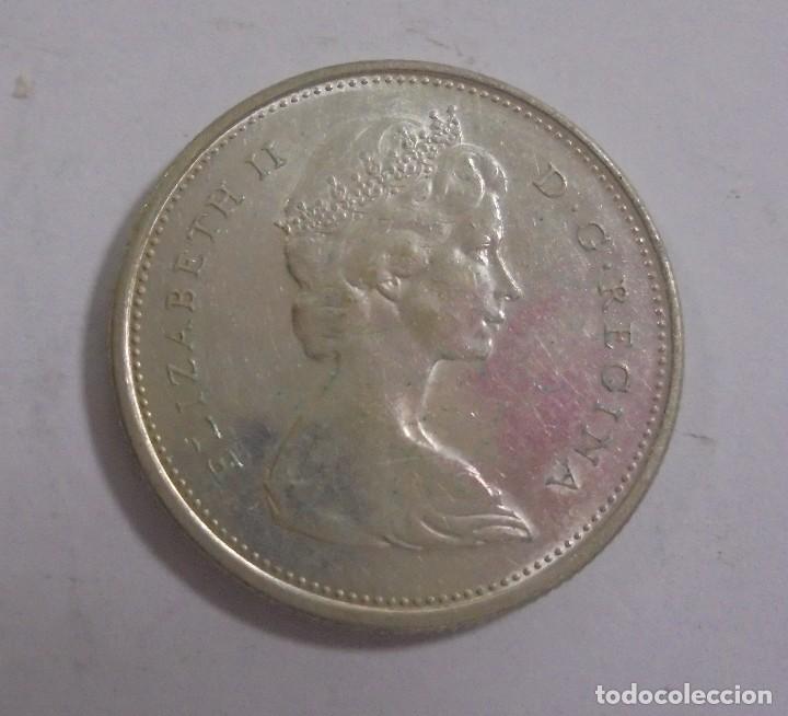 Monedas antiguas de Am&eacute;rica: MONEDA. CANADA. 25 CENTAVOS. 1968. VER - Foto 2