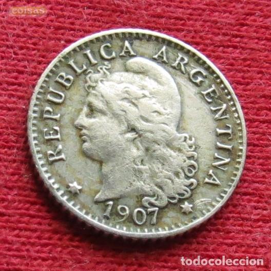 Monedas antiguas de Am&eacute;rica: Argentina 5 centavos 1907 - Foto 1