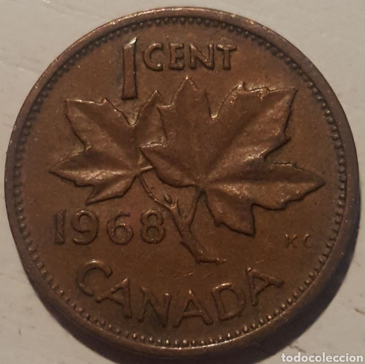 Monedas antiguas de Am&eacute;rica: MONEDA - CANADA 1 CENT 1968 - Foto 1