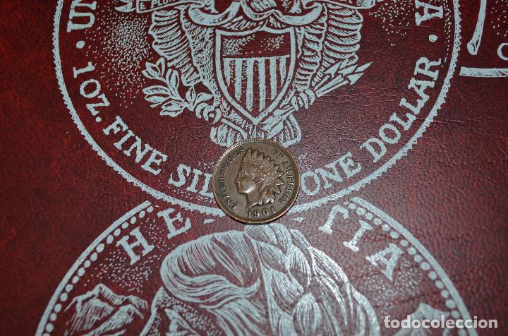 Monedas antiguas de Am&eacute;rica: EUA - INDIAN CENT - 1901 - EBC - Foto 1