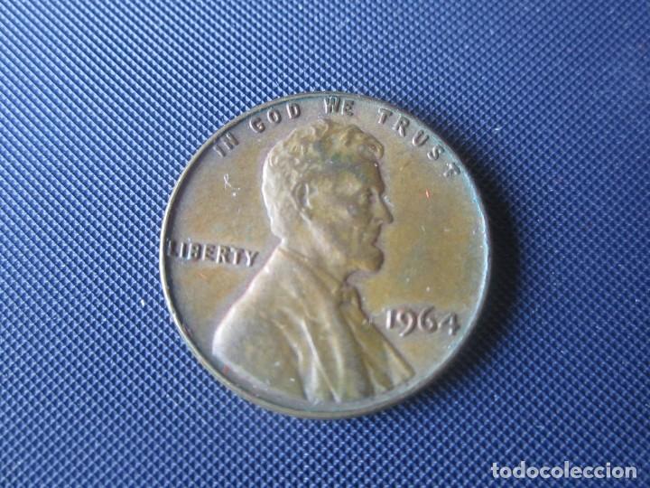 Monedas antiguas de Am&eacute;rica: Usa. 1 centimo 1964 - Foto 1