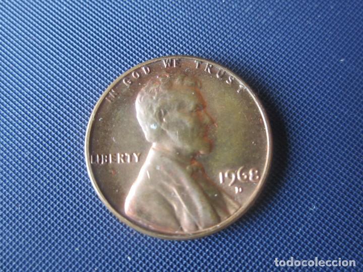 Monedas antiguas de Am&eacute;rica: Usa. 1 centimo 1968 D - Foto 1