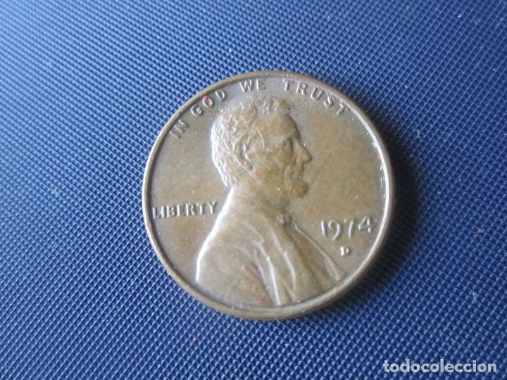 Monedas antiguas de Am&eacute;rica: Usa. 1 centimo 1974 D - Foto 1