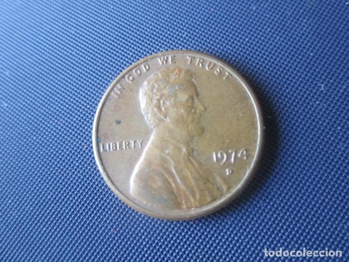 Monedas antiguas de Am&eacute;rica: Usa. 1 centimo 1974 D - Foto 1