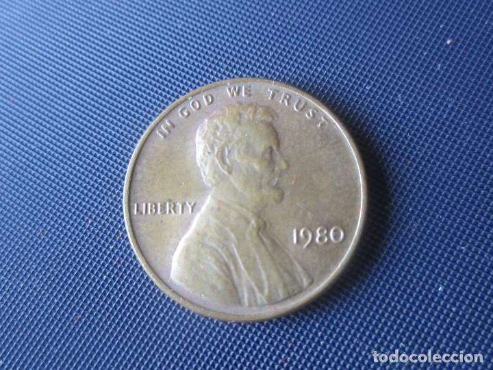 Monedas antiguas de Am&eacute;rica: Usa. 1 centimo 1980 - Foto 1