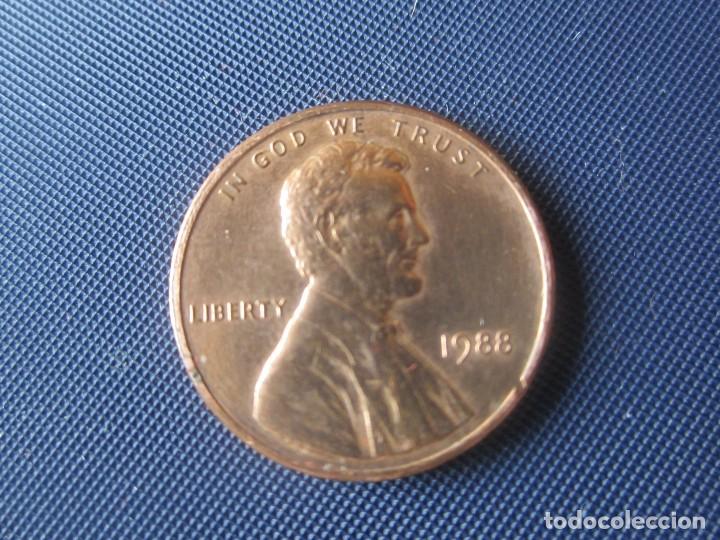 Monedas antiguas de Am&eacute;rica: Usa. 1 centimo 1988 - Foto 1