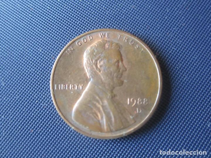 Monedas antiguas de Am&eacute;rica: Usa. 1 centimo 1988 D - Foto 1
