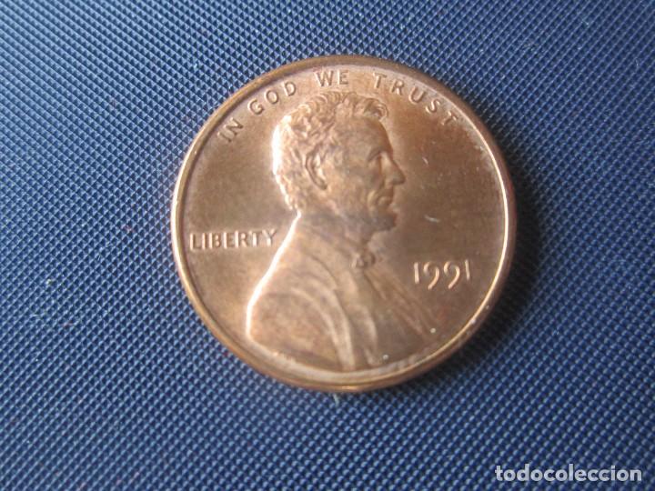 Monedas antiguas de Am&eacute;rica: Usa. 1 centimo 1991 - Foto 1