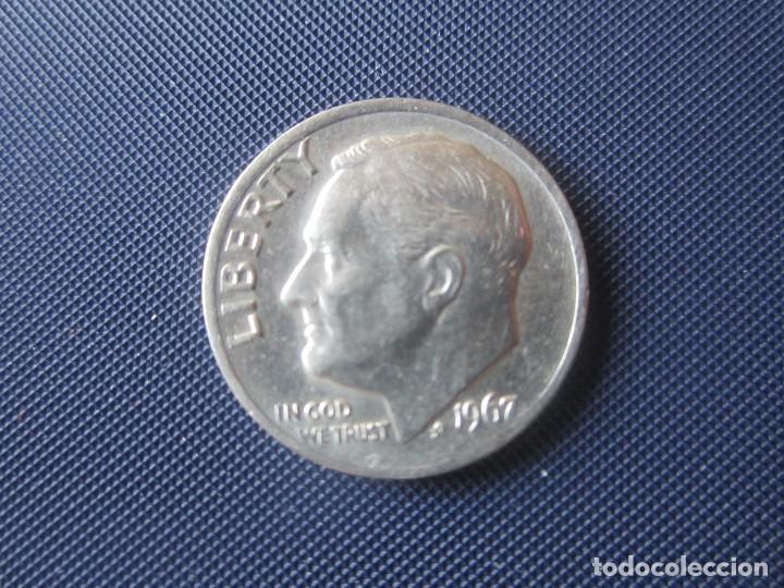 Monedas antiguas de Am&eacute;rica: Usa. 1 dime. 1967 - Foto 1