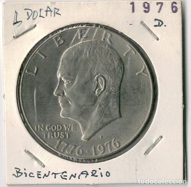 Monedas antiguas de Am&eacute;rica: USA - 1 D&Oacute;LAR - 1976 D - Foto 1