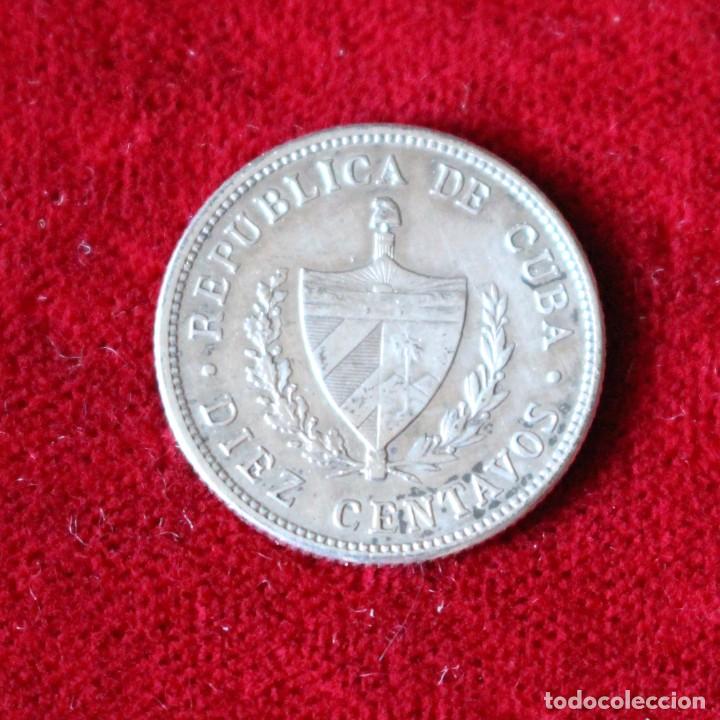 Monedas antiguas de Am&eacute;rica: Cuba 10 Centavos 1915 Plata - Foto 2