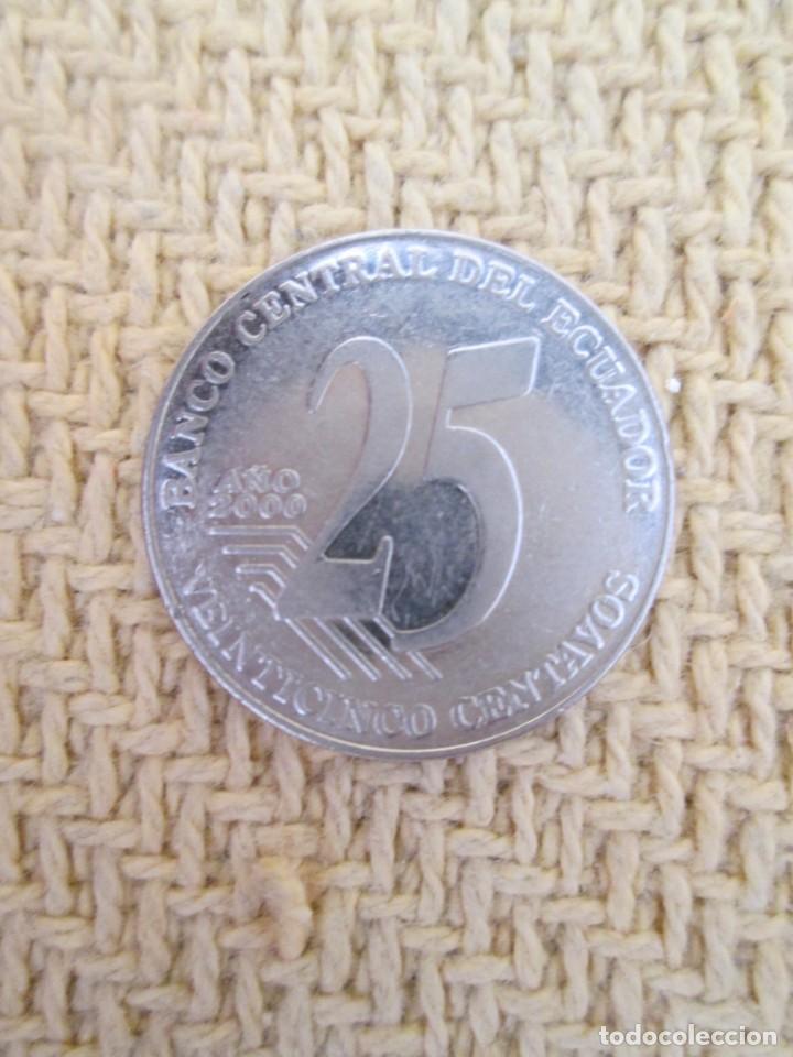 Monedas antiguas de Am&eacute;rica: ECUADOR 25 CENTAVOS 2000 - Foto 1