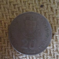 Monedas antiguas de América: 20 ESCUDOS PORTUGAL 1986